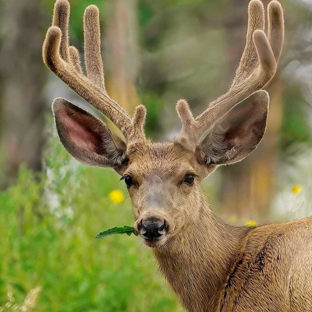 Mule deer buck in Forbes Park